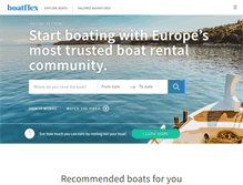 Tablet Screenshot of boatflex.com